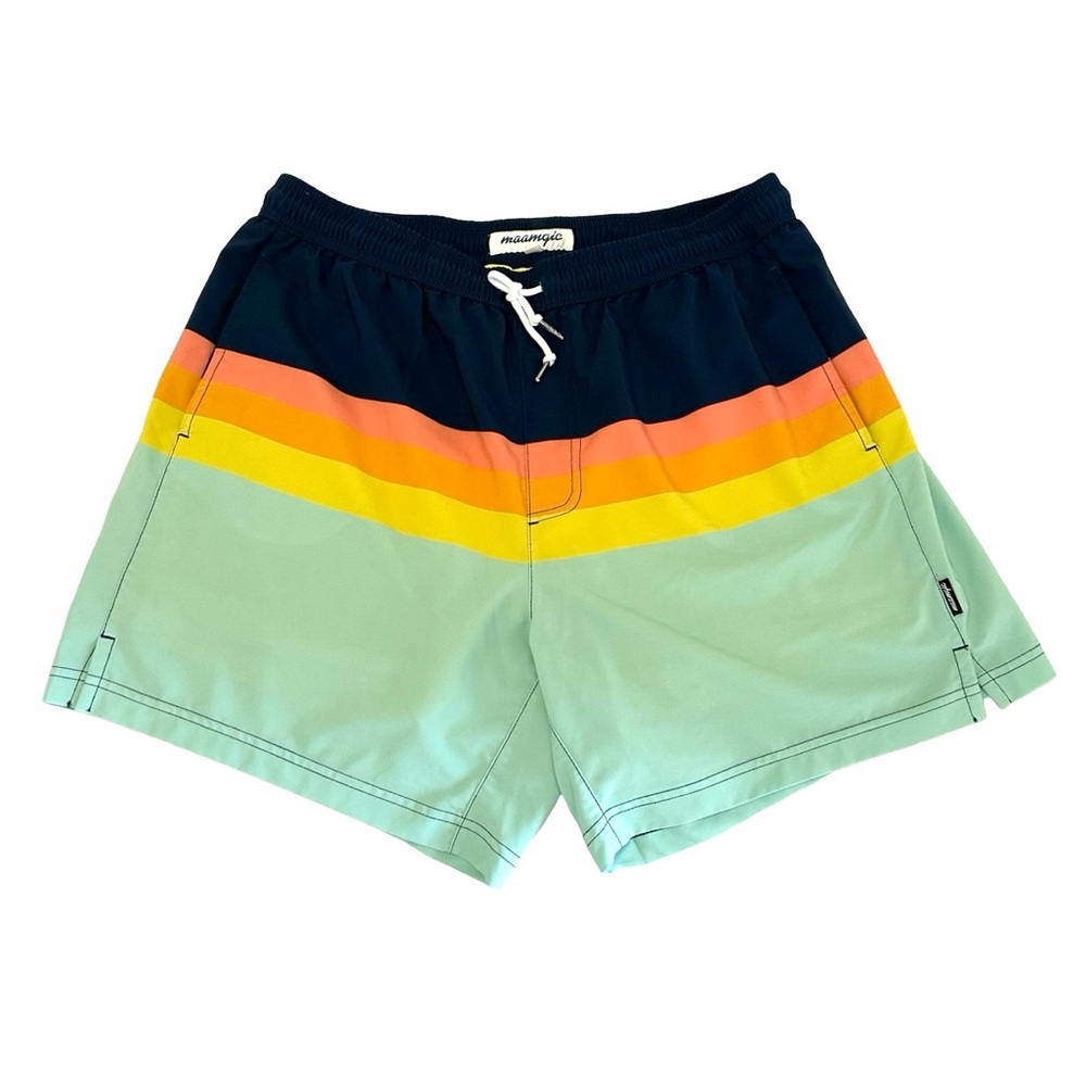 Maamgic ZestZebra Rainbow Striped Swim Trunks Men’s XL - Picture 6 of 13